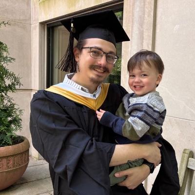 Michael Hall & Child at Graduation